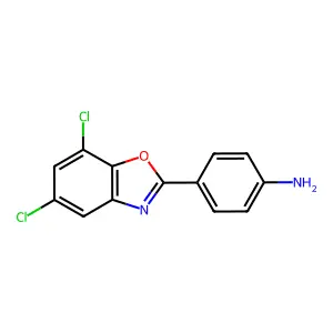 4-(5,7-Dichloro-1,3-benzoxazol-2-yl)aniline structure