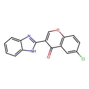 3-(1H-Benzo[d]imidazol-2-yl)-6-chloro-4H-chromen-4-one structure