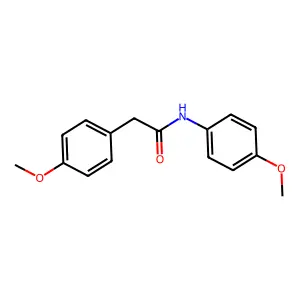 N,2-bis(4-methoxyphenyl)acetamide structure