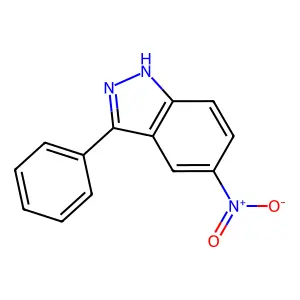 5-Nitro-3-phenyl-1H-indazole structure