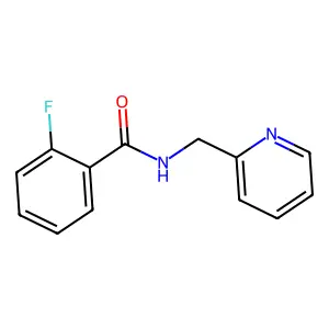 2-氟-N-(2-吡啶基甲基)苯甲酰胺 structure