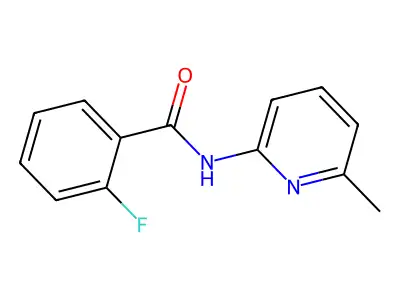2-Fluoro-N-(6-methyl-2-pyridinyl)benzamide structure