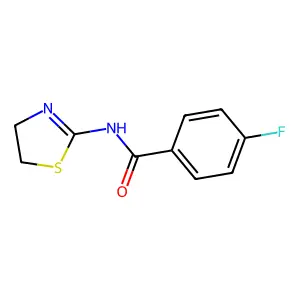 N-(4,5-dihydro-1,3-thiazol-2-yl)-4-fluorobenzamide structure