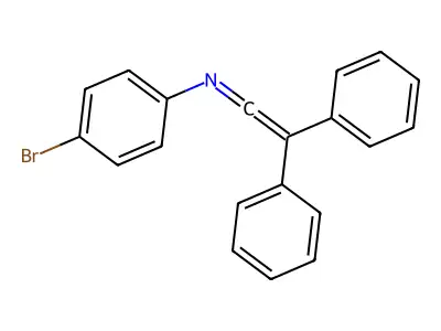 Benzenamine, 4-bromo-N-(diphenylethenylidene)- structure