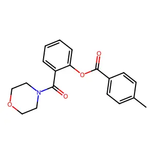2-(Morpholin-4-ylcarbonyl)phenyl 4-methylbenzoate structure