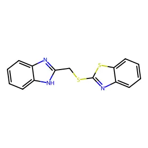 2-(1H-benzimidazol-2-ylmethylsulfanyl)-1,3-benzothiazole structure