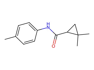 2,2-dimethyl-N-(4-methylphenyl)cyclopropanecarboxamide structure