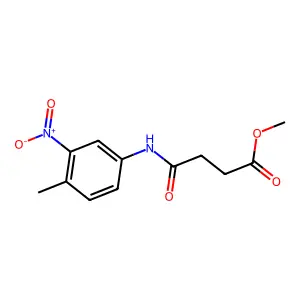 Methyl 4-(4-methyl-3-nitroanilino)-4-oxobutanoate structure