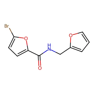 5-bromo-N-(furan-2-ylmethyl)furan-2-carboxamide structure