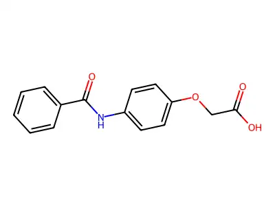 2-(4-Benzamidophenoxy)acetic acid structure