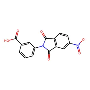 3-(4-硝基邻苯二甲酰亚胺基)苯甲酸 structure