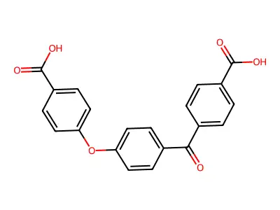 4-{[4-(4-Carboxyphenoxy)phenyl]carbonyl}benzoic acid structure