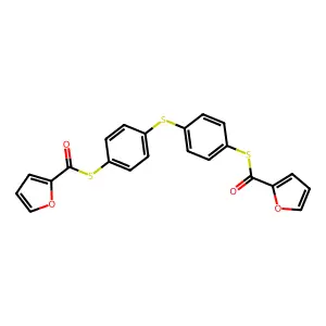 S,S'-(thiobis(4,1-phenylene)) bis(furan-2-carbothioate) structure