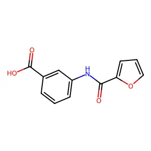 3-(Furan-2-amido)benzoic acid structure