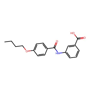 3-[(4-Butoxybenzoyl)amino]benzoic acid structure