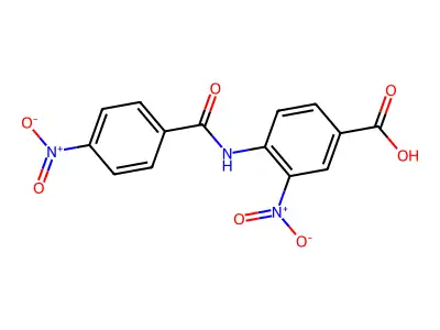 3-nitro-4-[(4-nitrobenzoyl)amino]benzoic Acid structure