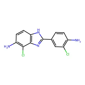 2-(4-Amino-3-chloro-phenyl)-4-chloro-3H-benzoimidazol-5-ylamine structure