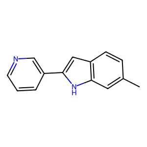 6-methyl-2-pyridin-3-yl-1H-indole structure