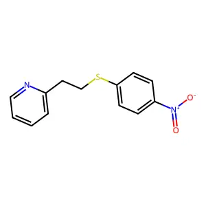 2-[2-(4-Nitrophenyl)sulfanylethyl]pyridine structure