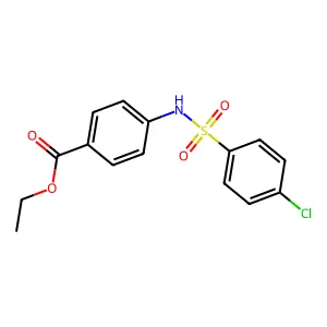 Ethyl 4-{[(4-chlorophenyl)sulfonyl]amino}benzoate structure
