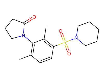 1-(2,6-Dimethyl-3-piperidin-1-ylsulfonylphenyl)pyrrolidin-2-one structure