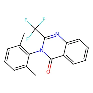 3-(2,6-Dimethylphenyl)-2-(trifluoromethyl)quinazolin-4-one structure