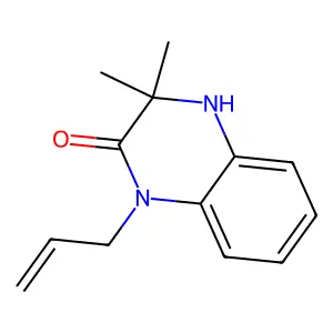 3,3-dimethyl-1-prop-2-enyl-4H-quinoxalin-2-one structure