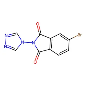 5-bromo-2-(4H-1,2,4-triazol-4-yl)-1H-isoindole-1,3(2H)-dione structure