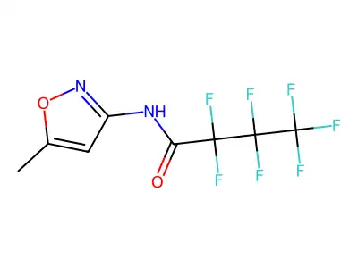 2,2,3,3,4,4,4-heptafluoro-N-(5-methylisoxazol-3-yl)butanamide structure