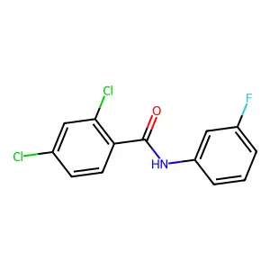 2,4-Dichloro-N-(3-fluorophenyl)benzamide structure