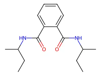 N,N'-di-sec-butylphthalamide structure