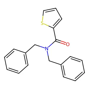 N,N-dibenzylthiophene-2-carboxamide structure