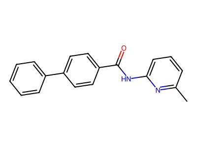 N-(6-methylpyridin-2-yl)-[1,1'-biphenyl]-4-carboxamide structure
