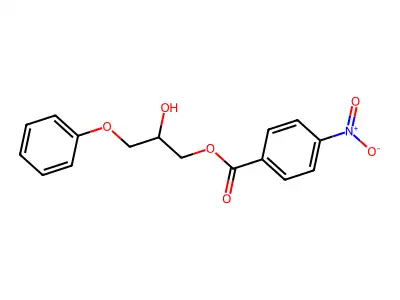 2-Hydroxy-3-phenoxypropyl 4-nitrobenzoate structure