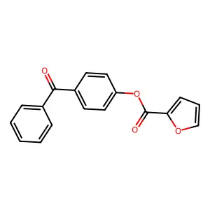 4-(Phenylcarbonyl)phenyl furan-2-carboxylate structure
