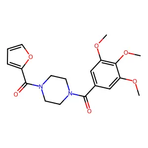 Furan-2-yl-[4-(3,4,5-trimethoxybenzoyl)piperazin-1-yl]methanone structure