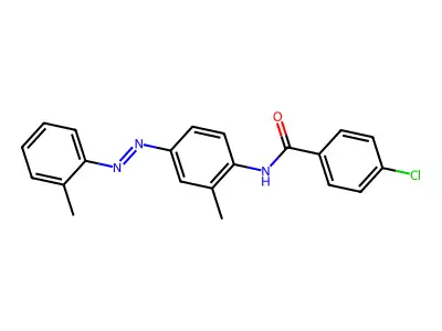 4-Chloro-N-(2-methyl-4-((2-methylphenyl)diazenyl)phenyl)benzamide structure
