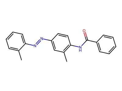 N-{2-methyl-4-[(2-methylphenyl)diazenyl]phenyl}benzamide structure