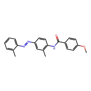 Benzamide, 4-methoxy-N-[2-methyl-4-(2-tolylazo)phenyl]- structure