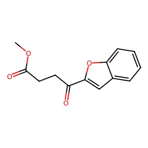 Methyl 4-(1-benzofuran-2-yl)-4-oxobutanoate structure