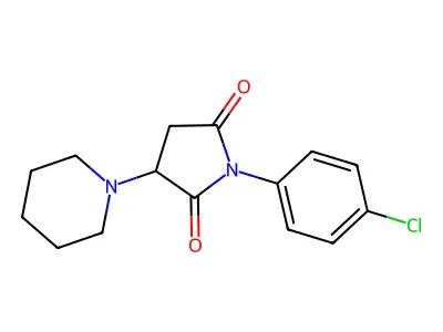 1-(4-Chlorophenyl)-3-(piperidin-1-yl)pyrrolidine-2,5-dione structure
