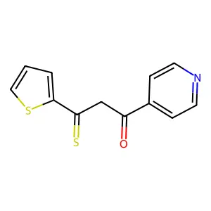 1-Pyridin-4-yl-3-sulfanylidene-3-thiophen-2-ylpropan-1-one structure