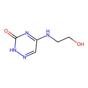5-[(2-Hydroxyethyl)amino]-1,2,4-triazin-3-ol structure