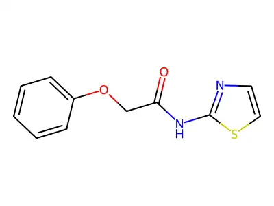 2-phenoxy-N-(1,3-thiazol-2-yl)acetamide structure