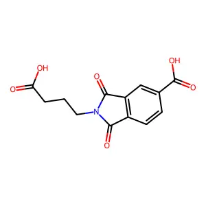 2-(3-Carboxypropyl)-1,3-dioxoisoindoline-5-carboxylic acid structure