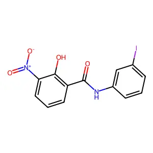 Benzamide, 2-hydroxy-N-(3-iodophenyl)-3-nitro- structure