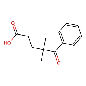 4,4-Dimethyl-5-oxo-5-phenylpentanoic acid structure