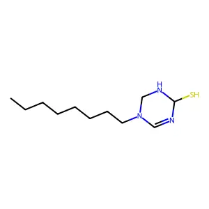 四氢-5-辛基-1,3,5-三嗪-2-硫醇 structure