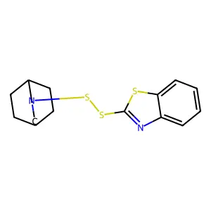 2-(3-Azabicyclo[3.2.2]nonan-3-yldisulfanyl)-1,3-benzothiazole structure