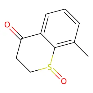 Thiochroman-4-one, 8-methyl-, 1-oxide structure